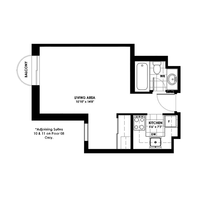 341 Maclaren Executive Apartments; Studio and one bedroom apartment homes in downtown Ottowa, Canada; Somerset Village near University of Ottowa